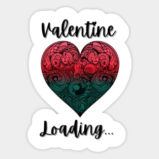 Valentine loading gradient Sticker